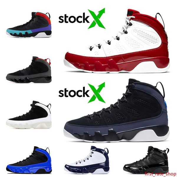

2020 gym red racer blue stock x 9 9s air mens basketball shoes jumpman mens trainers sports sneakers 7-13