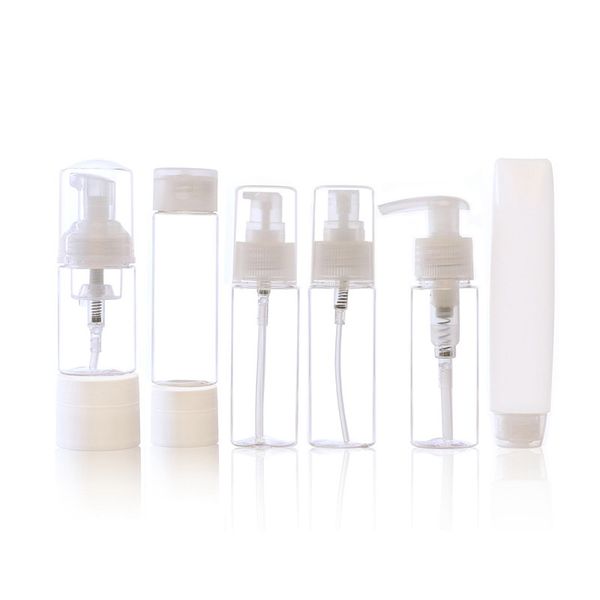 

portable spray refillable bottles kit plastic face cream lotion makeup container home travel empty spray refill bottles