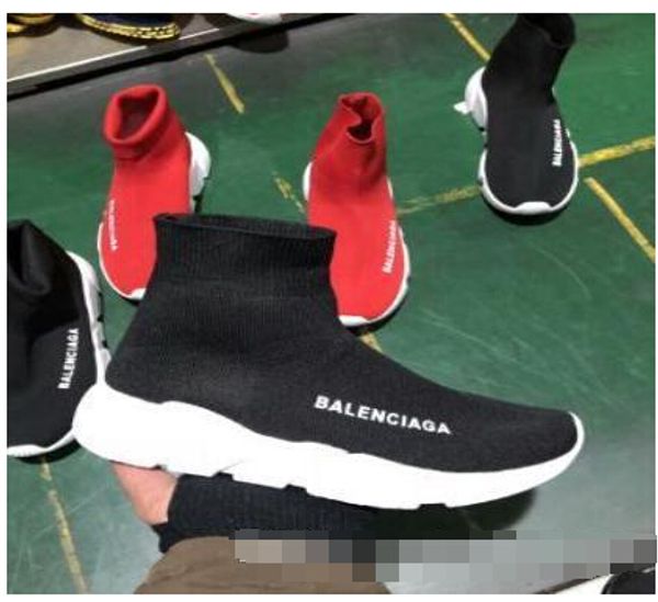 

Горячие продажи роскошные носок скорость обуви тренер кроссовки Кроссовки скорость тренер носок гонки бегуны черная обувь мужчины и женщины спортивная обувь 36-45