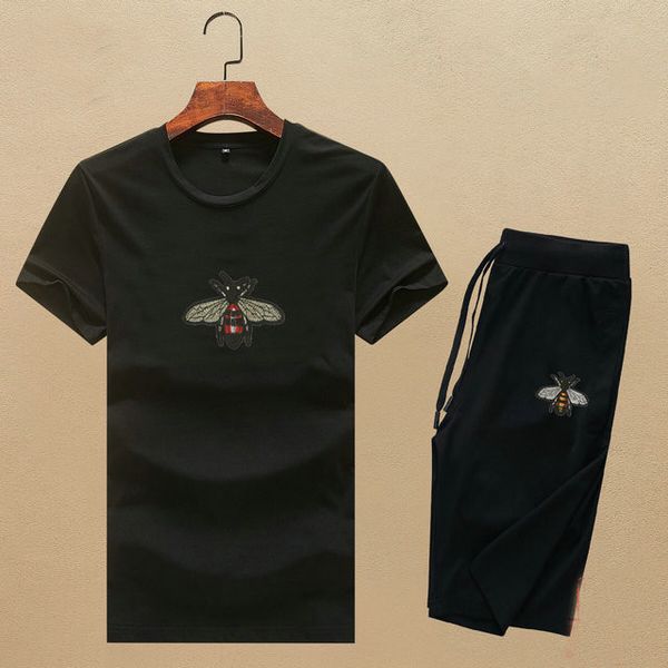 

mens tracksuit designer tracksuit summer t-shirts breathable suit casual t shirt mens womens short sleeve t-shirt +short pants wild suit sur, Gray