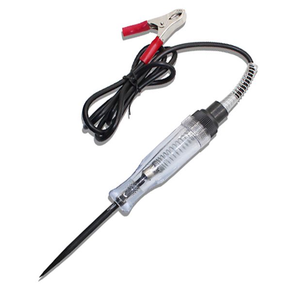 

dc electro probe circuit tester systems test light car voltage 6v/12v red clip
