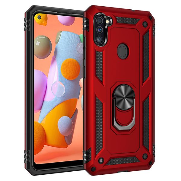 

7 colors r phone case back cover with card slots for samsung a11 mobile shell