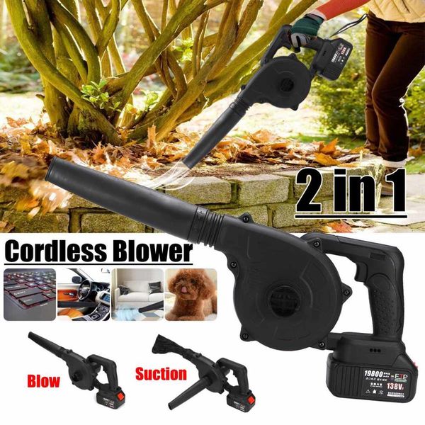 

128vf 19800mah 220v electric cordless blower stepless speed change sucking dual-use dust computer cleaner electric turbo fan