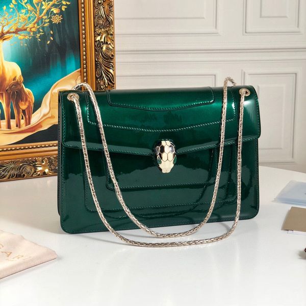 

new women's one-shoulder bag 7a high-end custom quality diagonal cross bag fashion trend leisure style silver metal accessories with lo