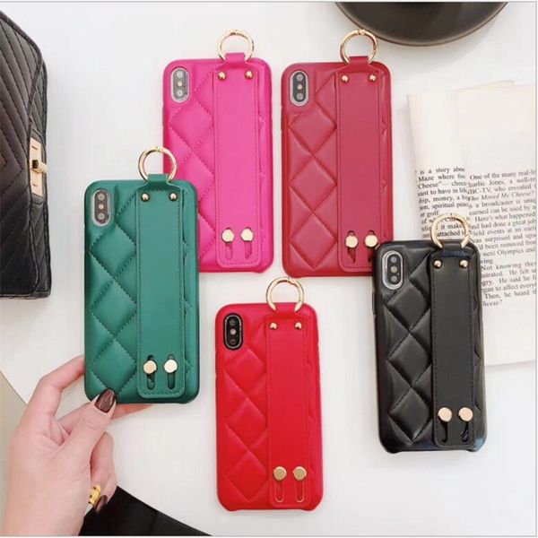 

one piece luxury designer phone cases for iphone 6 7 8 plus pu leather with card slot kickstand phone cases soft back cover ing