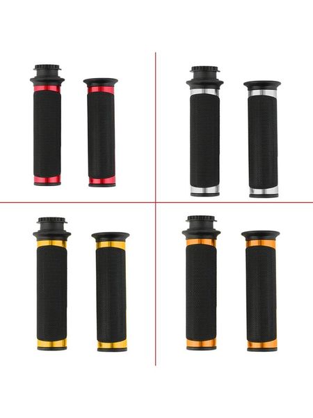 

one pair universal motorcycle bike 22mm handle bar hand grips plastic rubber