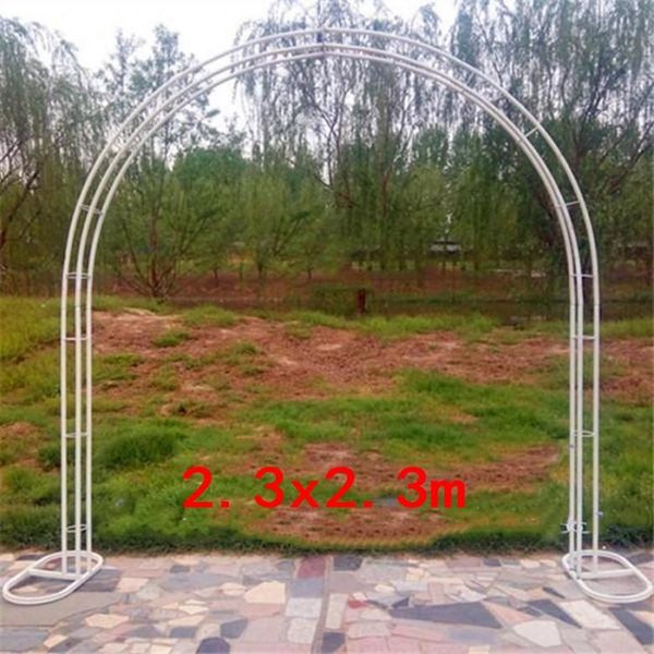 

ent round arch white metal arch centerpiece for wedding decorations party event decoration-2.3m tall*2.3m wide