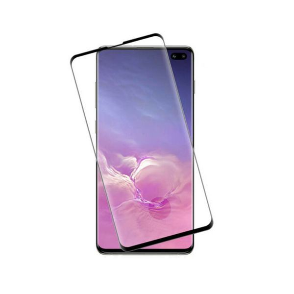 

3d curved s10 tempered glass case friendly for samsung galaxy note 10 s10 s9 s8 plus edge glue no package