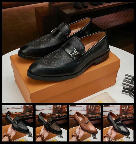 

19fw italian brands mens shoes luxury genuine leather flat business formal shoes mens dress brogues oxfords monk strap shoes madaok, Black