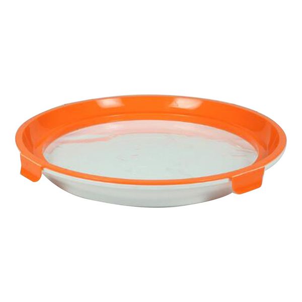 

orange creative plastic preservation tray kitchen items storage container set fresh storage microwave