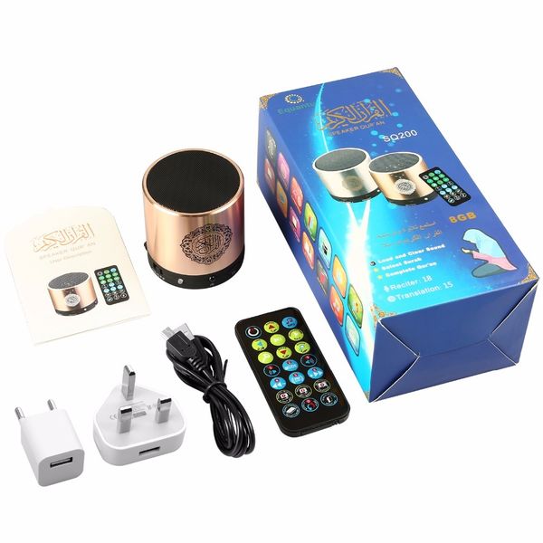 

muslim gift qur'an reader quran speaker quran player remote control gold color speaker koran player reading player 8gb