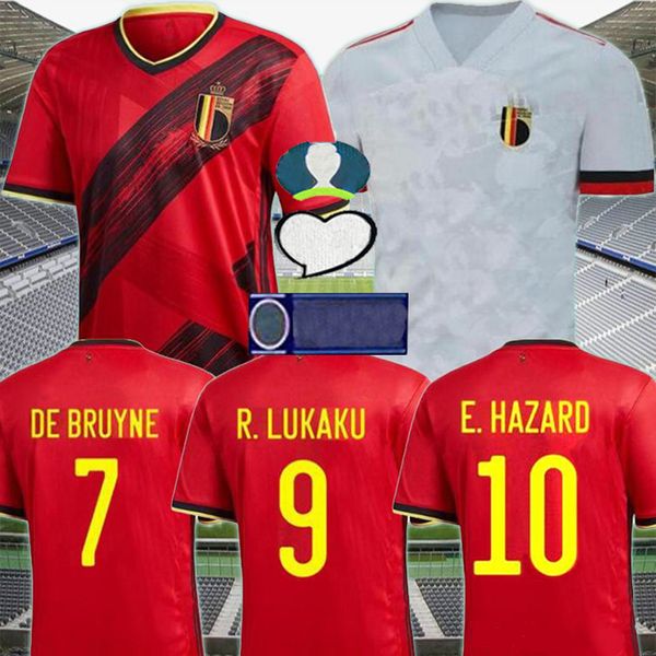 

19 20 belgium home away jersey lukaku hazard kompany de bruyne mertens soccer jersey 2019 2020 man and kids kit sports football shirt, Black;yellow