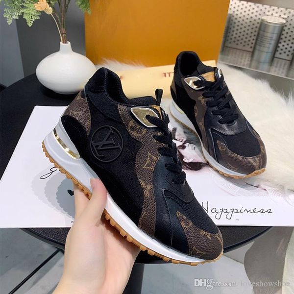 

discount ladies fashion luxury casual shoes italian coach sneakers ladies outdoor casual sneakers 35-40, Black