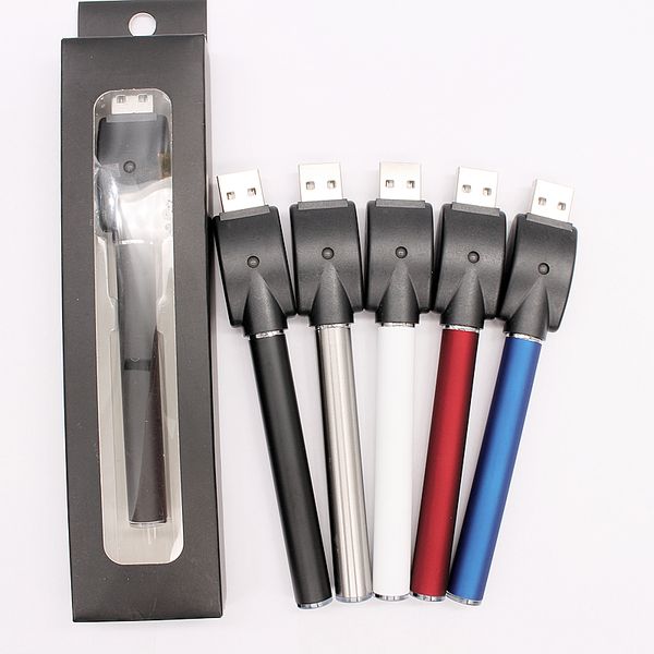 

C5 пуговиц Автоматизация 510 Thread испарителя Vape Pen Картридж Аккумулятор 350mAh Vapor E сигарета Ecig электронные сигареты батарея