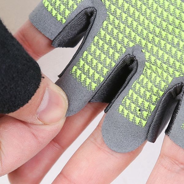 

mtb sport bike half finger cycling gloves summer breathable outdoor bicycle glove silicon pad gel palm bike riding equipment pin, Black
