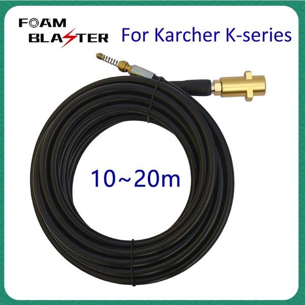 

10m 15m 20 meters 2320psi 160bar sewer drain water cleaning hose pipe cleaner for karcher k2 k4 k5 k6 k7 high pressure washer