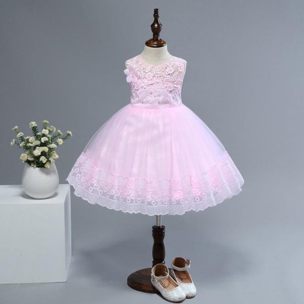 

детские платья для девочек кружев цветочного лук платье принцесса свадьбы формальной элегантная плиссированные тута девушка одевается роскош, Red;yellow