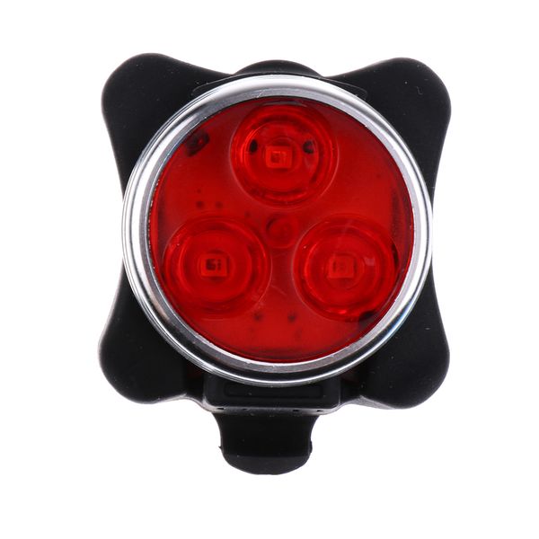 

3-led bicycle taillight usb charge lamp front rear bike tail light alloy easy to carry