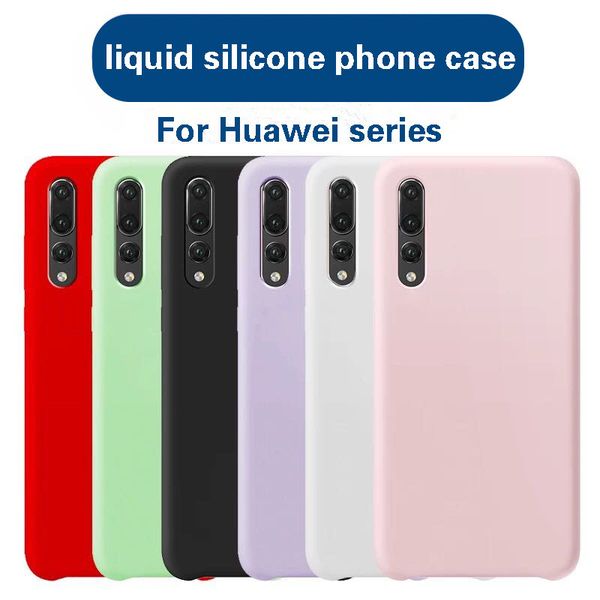 

for huawei p20 p30 pro mate20 mate20 pro liquid silicone phone case ultra thin cellphone cases mobile phone phone silicon cover for huawei