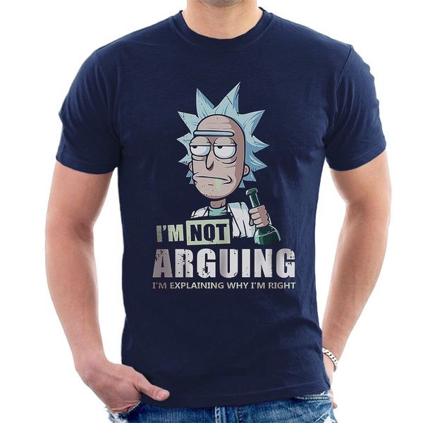 

new brand fashion luxury designer mens t shirts not arguing opinion rm means funny inspired tee, White;black