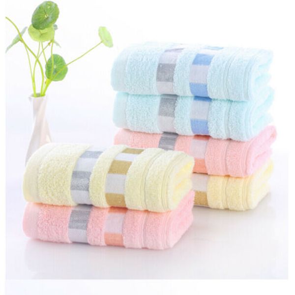 

fashion solid color cotton soft face washer towel bathroom washcloth comfortable hair towel