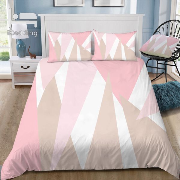 

new blush 3d bedding set printed duvet cover set  king twin size