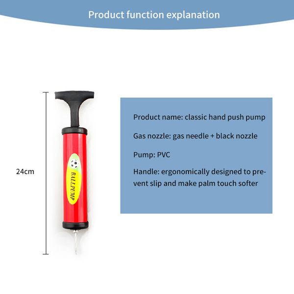 

swimming ring inflator pool small mini portable mini soccer ball pump pvc plastic hand pump ball balloon inflator pool accessory