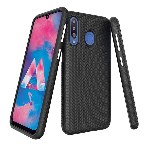 

texture 2in1 hybrid tpu + pc phone case for samsung s10 s10e s10 plus a10 a20 a30 a50 a70 m10 m20 m30 note 9 drop tested back cover
