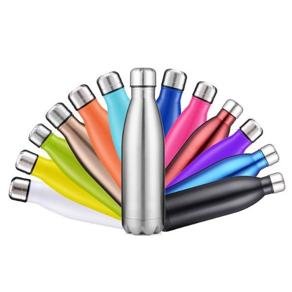 

500ml cola shaped water bottle vacuum insulated travel sport water bottle double walled stainless steel coke shape outdoor water bottle car