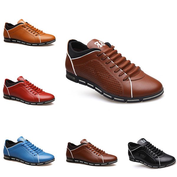 

2020 fashion men s casual leather plus velvet shoes triple black brown blue light tan red mens outdoor business walking main8