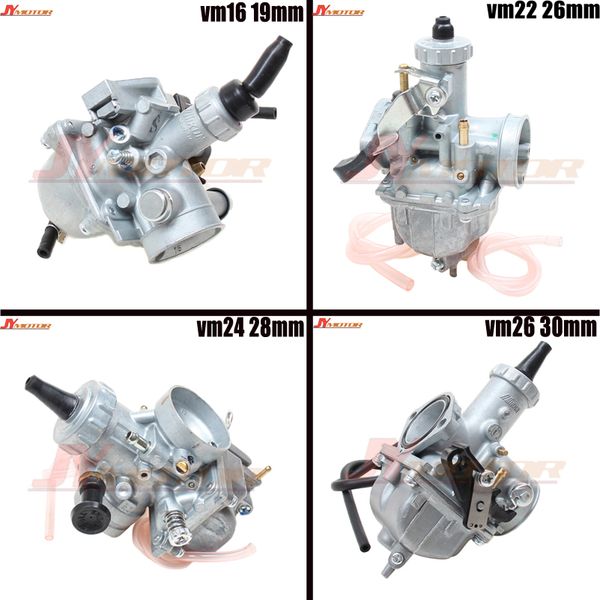 

motorcycle mikuni vm16 22 24 26 carburetor 19mm 26mm 28mm 30mm carb for 110cc to 250cc dirt pit bike atv quad