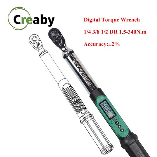 

1.5-340nm digital torque wrench car motor cycle bike repair torque wrench hand tool taiwan eclatorq technology manufacture