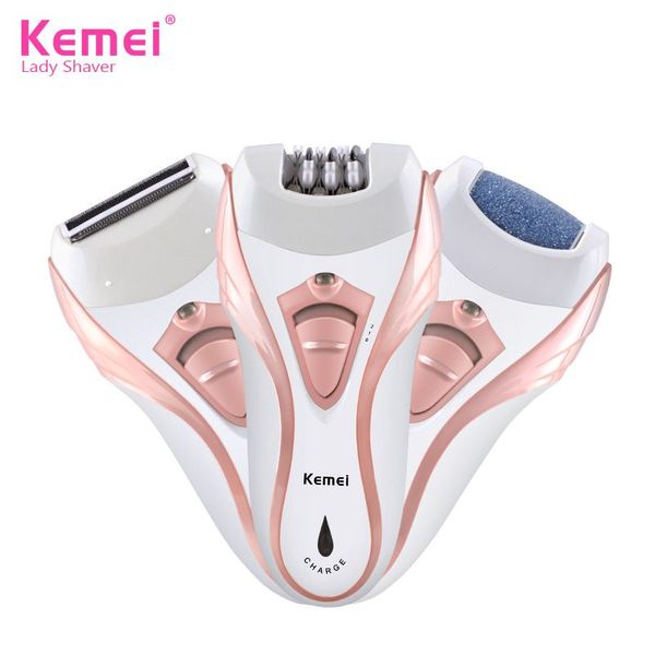 

new kemei km-3010 electric lady set shaver epilator foot grinder body ing