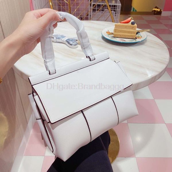 

2020 charm women designer handbag letter briefcase with shoulder strap pure color luxury single shoulder bag with gift box