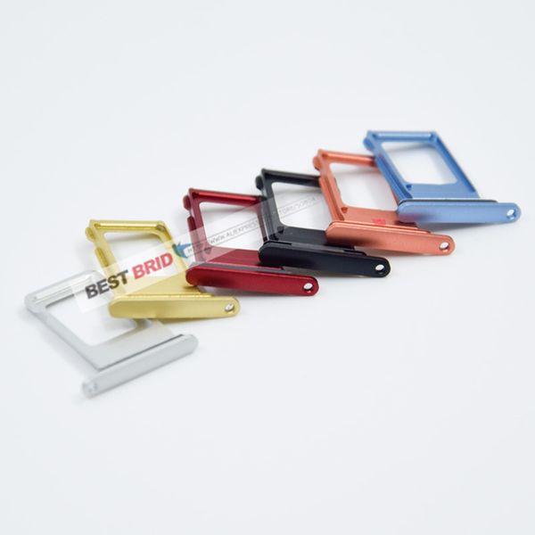 

10pcs/lot sim dual single slot adapter for iphone xr sim card tray holder replacement parts