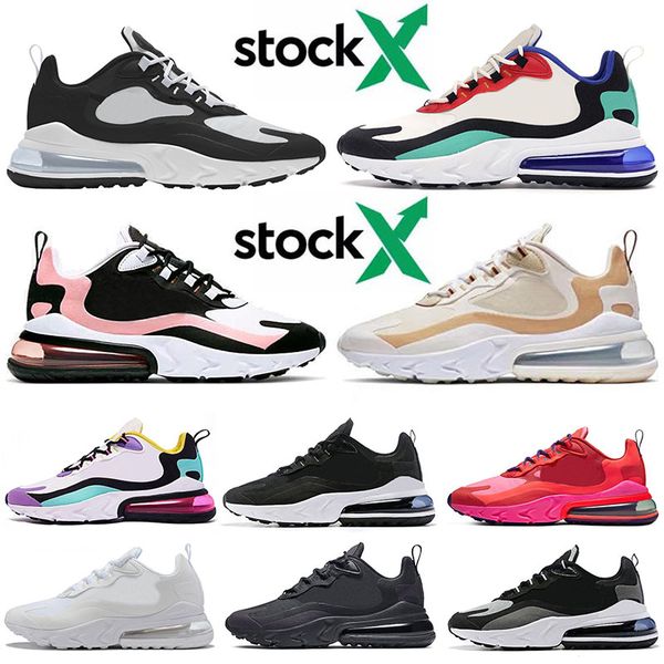 

stock x epic 270 react mens womens running shoes bauhaus electronic music metallic gold dusk purple hyper jade 270s 27c trainers sneakers, White;red