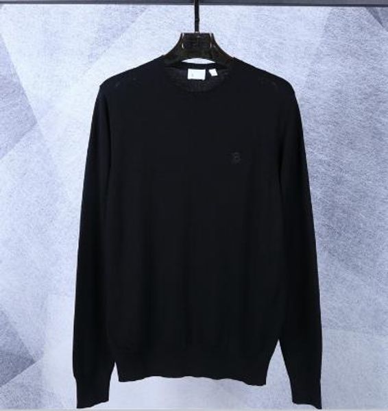 

mens designer sweater letter embroidery fashion pullover maglione luxury long sleeve solid colors kniter, White;black