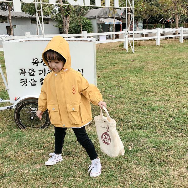 

2020 new wholesale baby girls hooded coat printed fashion spring full sleeve kids jackets 2-7 years, Blue;gray