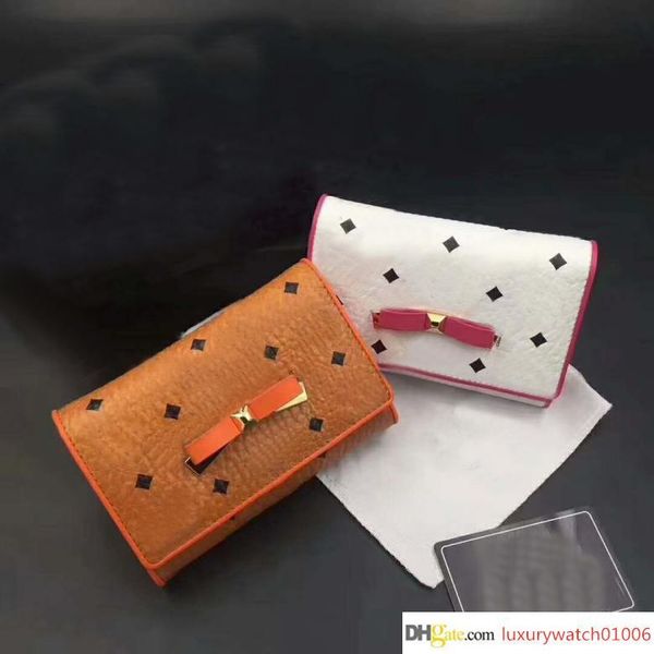 

2018 new fashion south korea 3 long bow wallet women s cute wallet