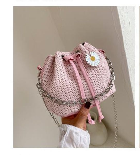 

Mini Bag Female 2020 Popular New Wave Fashion Small Daisy Chain Bucket Clutch Shoulder Messenger Bag