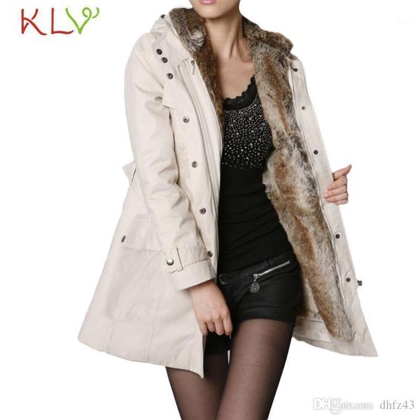 

women jacket winter long 2018 fur wool liner hooded parka thick plus size ladies chamarra cazadora mujer coat for girls 18oct231, Black;brown