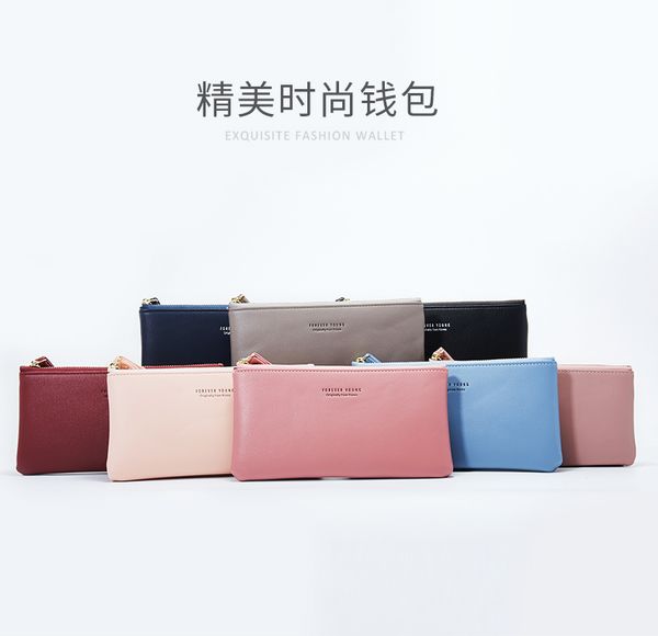 

кошелек хань издание отлив женщина кратко параграф 2020 новая мода простое изменение личности кошелек маленький чистый и свежий и балагур мо, Red;black