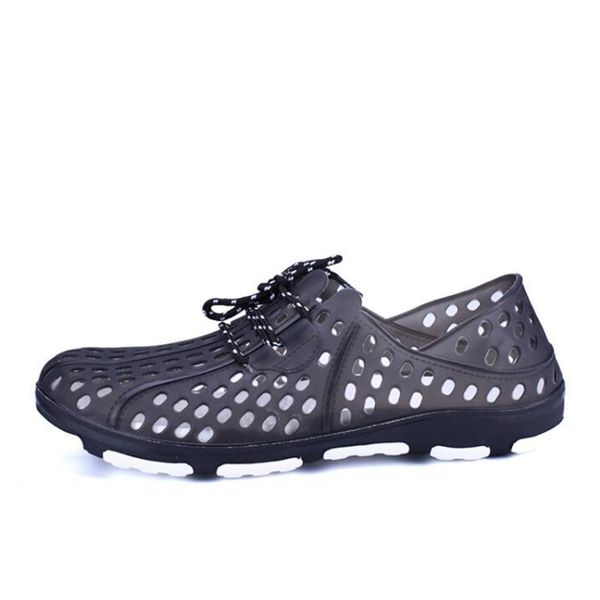 

новые мужчины сандалии летняя вьетнамки тапочки мужчины открытый пляж нескользящей обуви дешевые повседневная сандалии водные обувь sandalia, Black