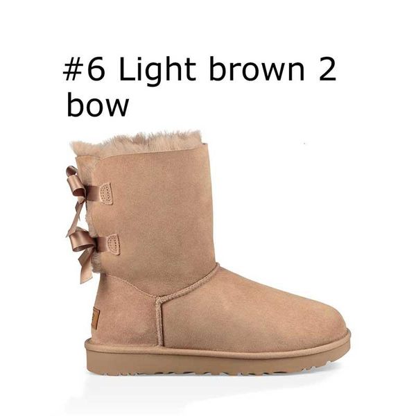 

2020 new arrivel designer boots australia classic snow boots womens girl winter bowtie fashion ankle plus cotton keep warm size 5-10 v3, Black