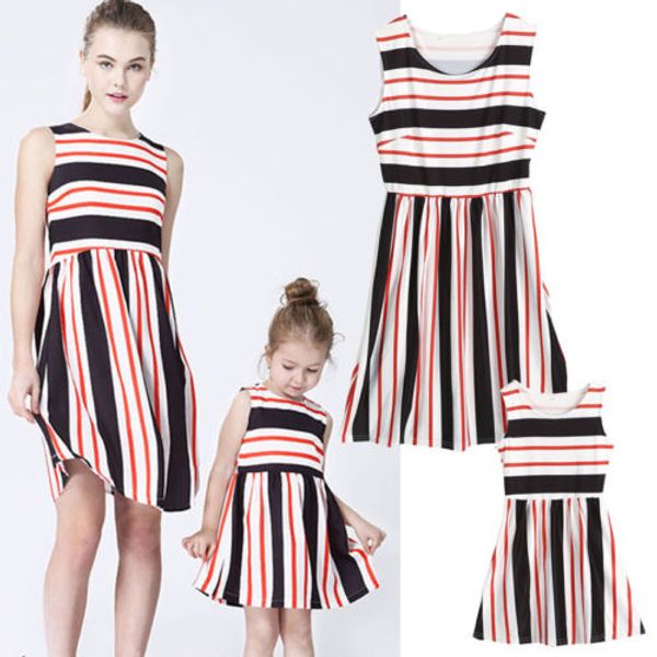 

мода мать и дочь boho одежда родитель-ребенок платье семьи соответствующие наряды набор детской одежды, Blue
