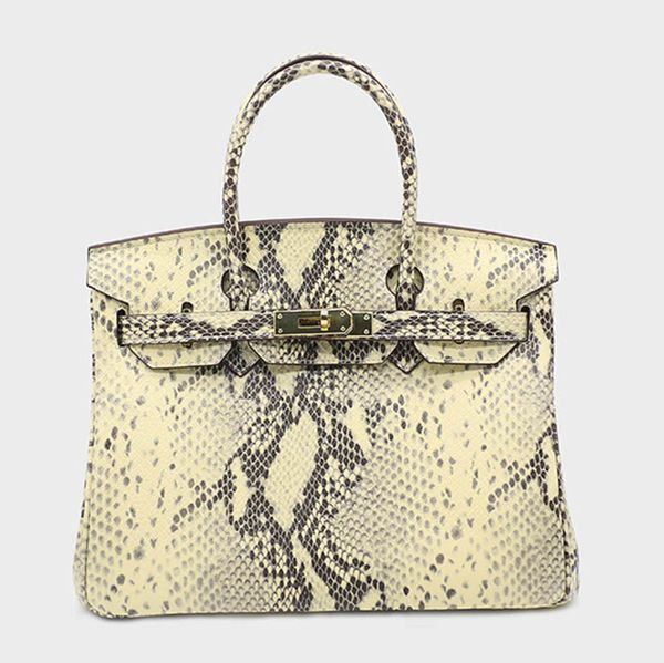 

Micaela 2019 women de igner luxury handbag pur e tote bag brand elegant python nake genuine leather me enger cro body houlder bag
