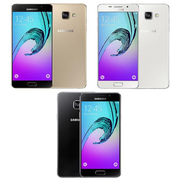 Восстановленный Оригинал Samsung Galaxy A5 2016 A5100 A510F 5,2 дюйма окта сердечника 2 RAM 16 Гб ROM, 13 Мпикс 4G LTE смартфон