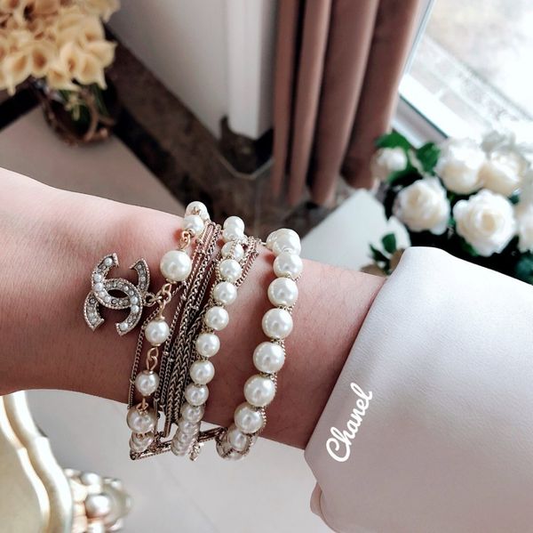 

Women 039 jewelry 2019 fa hion cla ic and elegant high end cu tom multi layer pearl bracelet
