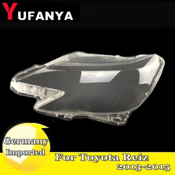 

car left right housing headlight lens shell cover lamp assembly for reiz 2013-2015 replacement led plastic clear mask
