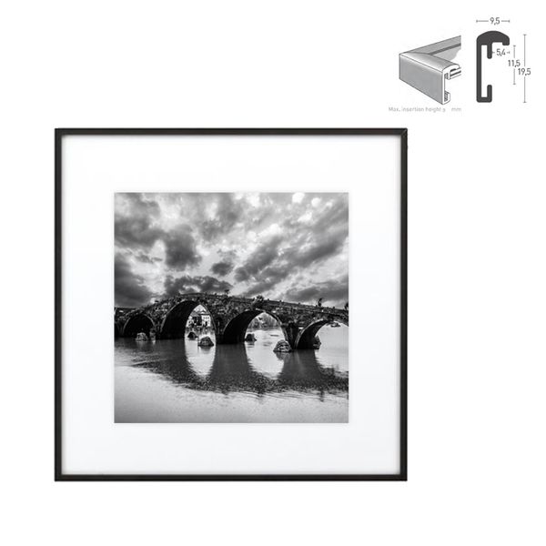 

classic minimalist aluminum square size 12x12inch 16x16in 20x20inch p frame